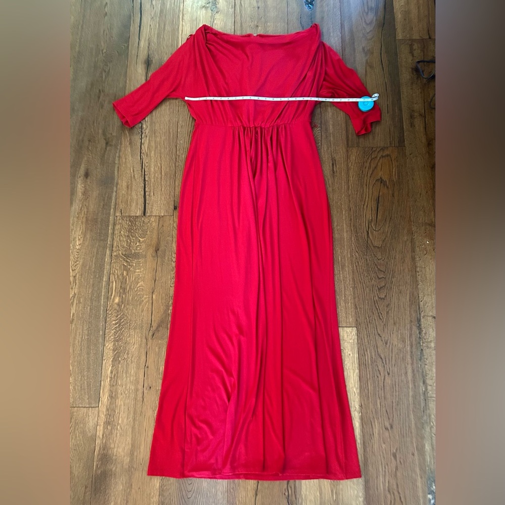 Jessica Howard Red Floor Length Gown